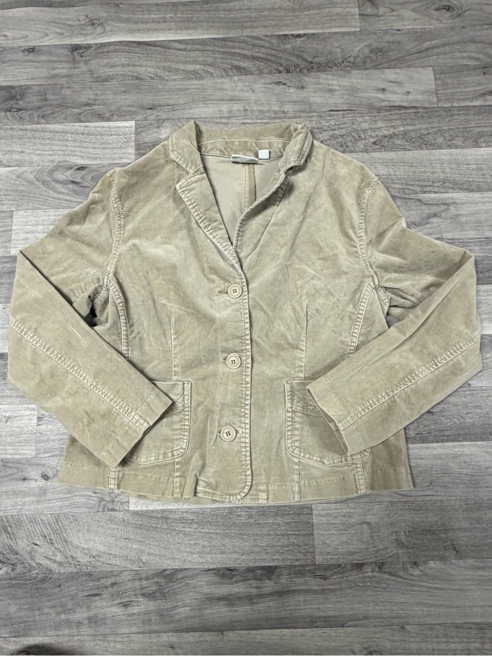Sonoma Taupe Corduroy Blazer Jacket